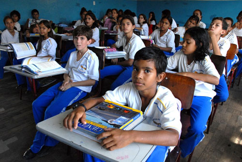 alunos sala de aula