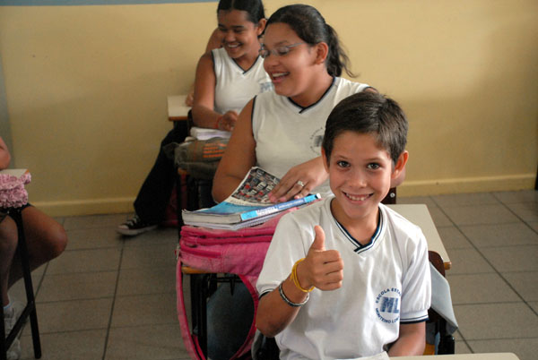 alunos em sala de aula