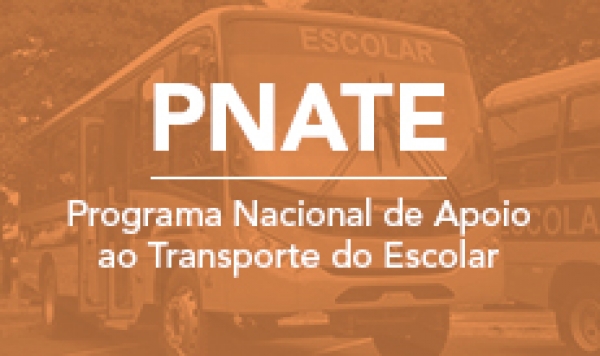Banner do Programa Nacional de Apoio ao Transporte do Escolar (PNATE)