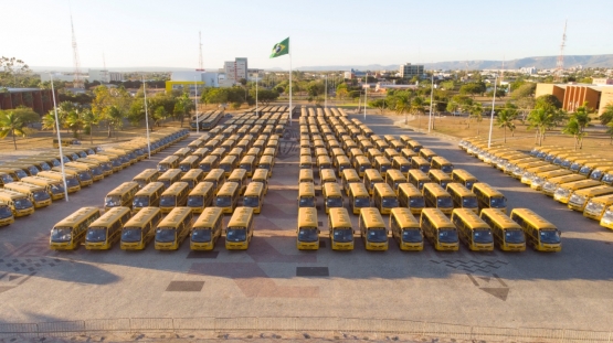 319 ônibus do programa Caminho da Escola são entregues ao estado do Tocantins para beneficiar mais de 21 mil estudantes