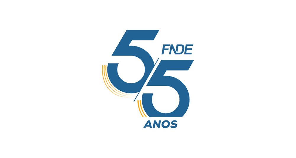 Logotipo FNDE 55 anos