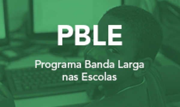 Banner do Programa Banda Larga nas Escolas (PBLE)