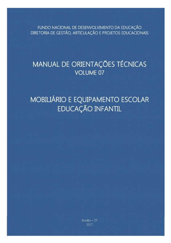 Volume VII - Mobiliário e Equipamento Escolar
