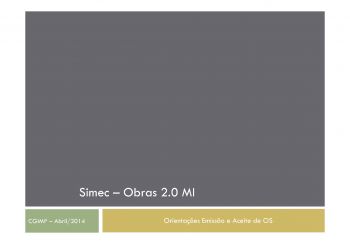 Orientações Emissão e Aceite de OS