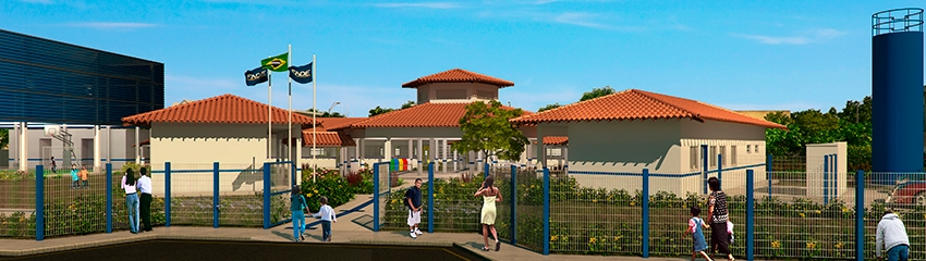 Projeto Espaço Educativo Urbano e Rural - 4 salas com quadra